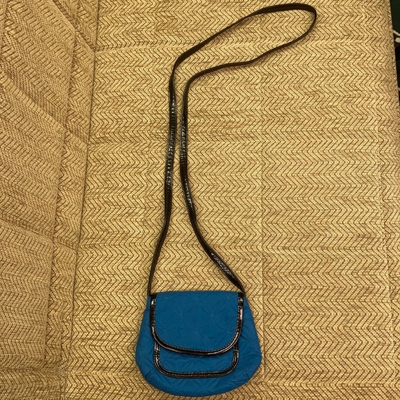 Avon Blue Quilted Fabric Cross-Body Bag - Picture 2 of 7